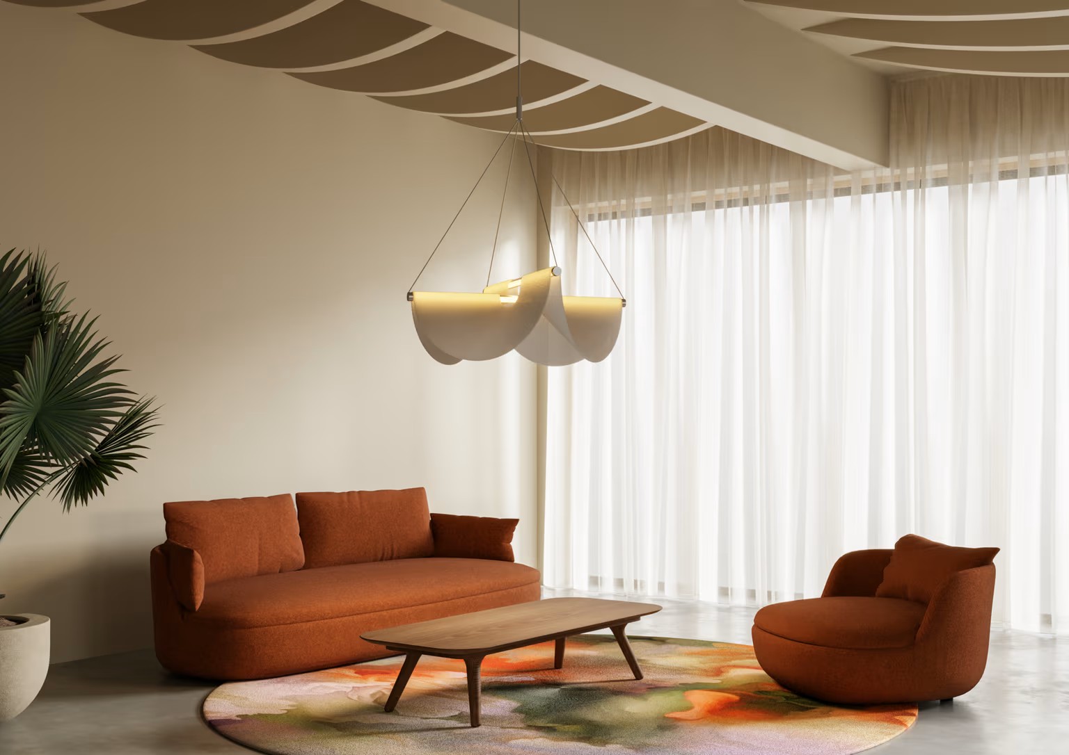 Bart Canape sohva, Blushing Sloth Woolly Mohair HUOM! Tämä tuote on varastossa